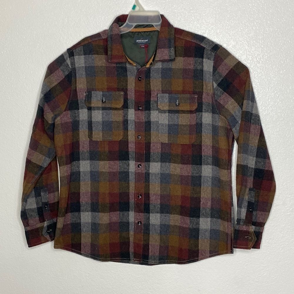 JEREMIAH American Legacy Men’s Long Sleeves Button Up Plaid Shirt L NWOT